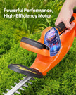 VEVOR Cordless Electric Hedge Trimmer 20V 2A Battery 20in Dual-Action Blade