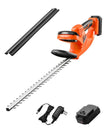 VEVOR Cordless Electric Hedge Trimmer 20V 2A Battery 20in Dual-Action Blade