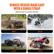 VEVOR ATV Car Tow Strap with Hooks 2