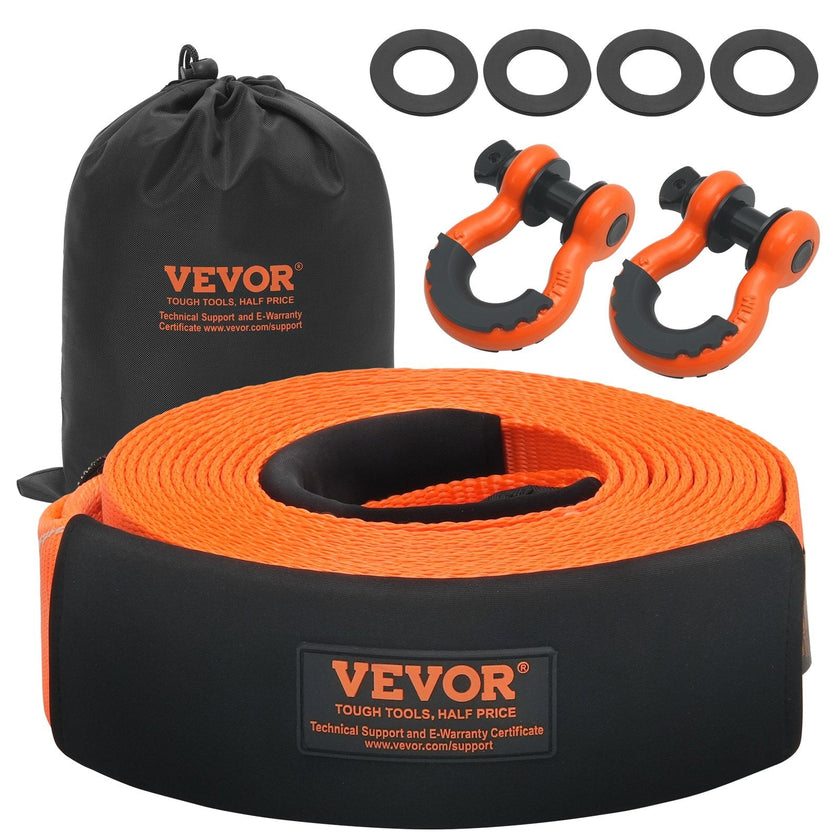 VEVOR Heavy Duty Tow Strap Recovery Kit 3