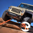 VEVOR Recovery Tow Strap 3 inches, 8 feet 36,000 lbs Break Strength, Triple Reinforced Loop Straps, Tree Saver, Winch Line Extension Strap, Off Road Towing and Recovery, Extreme Weather Resistance