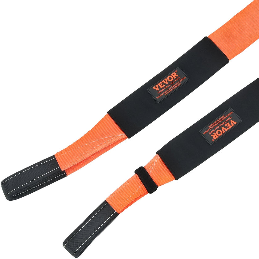 VEVOR Recovery Tow Strap 3 inches, 8 feet 36,000 lbs Break Strength, Triple Reinforced Loop Straps, Tree Saver, Winch Line Extension Strap, Off Road Towing and Recovery, Extreme Weather Resistance