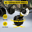 VEVOR Collapsible Wagon Cart Camouflage, Foldable Wagon Cart Removable Canopy 600D Oxford Cloth, Collapsible Wagon Oversized Wheels, Portable Folding Wagon Adjustable Handles, Beach, Garden, Sports