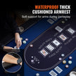 VEVOR 8 Player Foldable Poker Table, Blackjack Texas Holdem Poker Table with Padded Rails and Stainless Steel Cup Holders, Portable Folding Card Board Game Table, 72