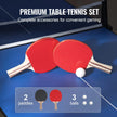 VEVOR Mid-Size Ping Pong Table Foldable Table Tennis Game Table Indoor with Net