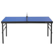 VEVOR Mid-Size Ping Pong Table Foldable Table Tennis Game Table Indoor with Net