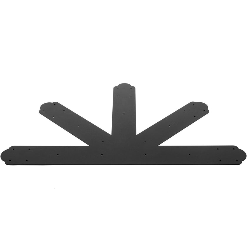 Vevor Gable Plate Truss Connector Plates 12:12 Gable Bracket Black Powder-coated