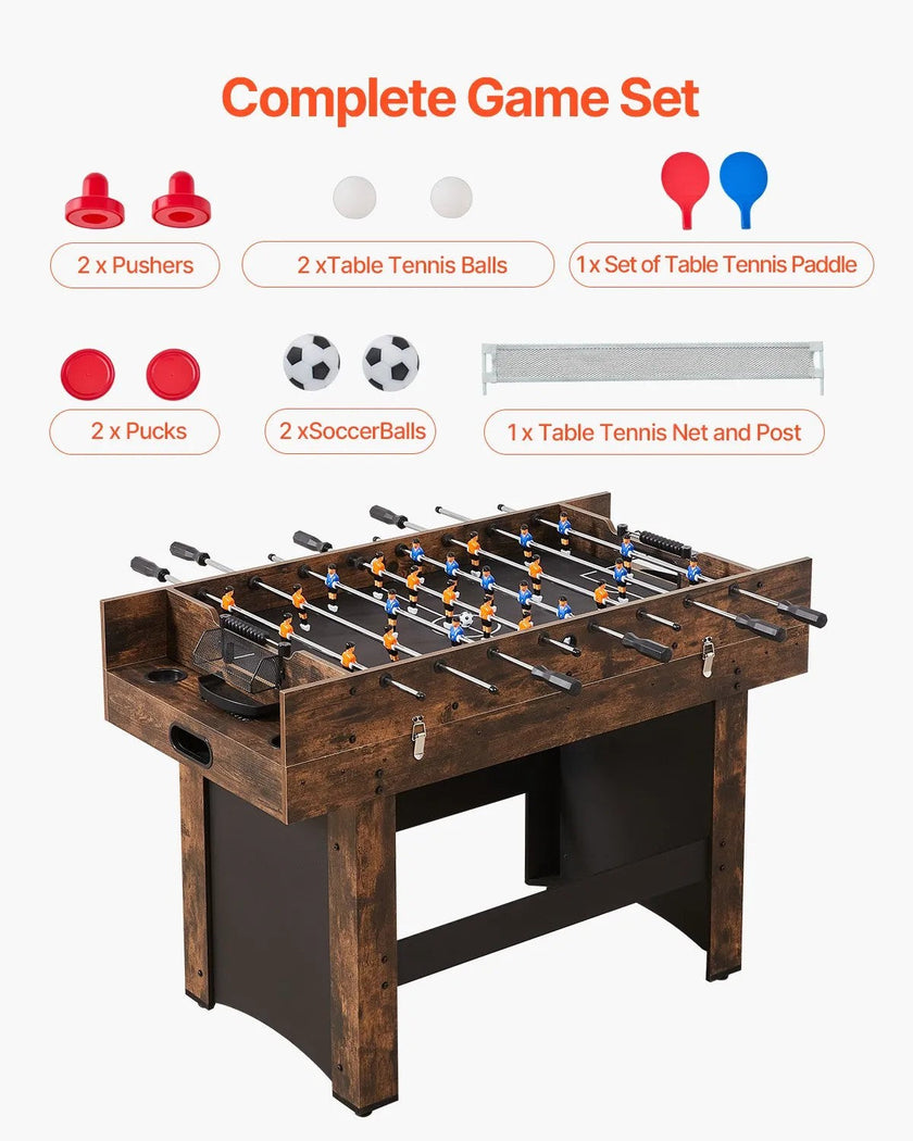 VEVOR 3-in-1 Combo Game Table Set, 54