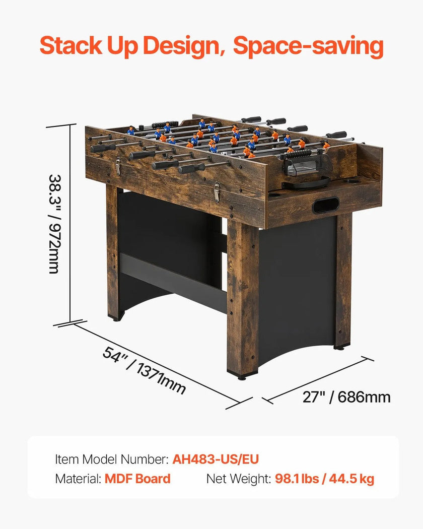 VEVOR 3-in-1 Combo Game Table Set, 54