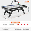 VEVOR Air-Powered Hockey Table 89