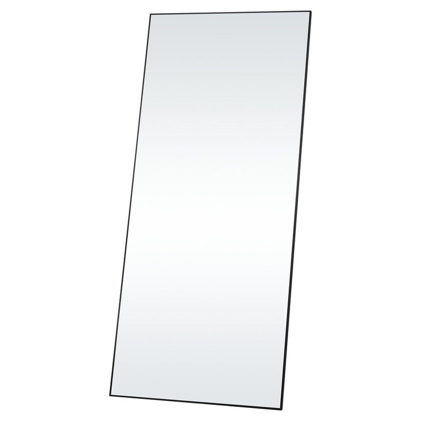 VEVOR Full Length Mirror, 71'' x 31'', Extra Large Standing Hanging or Leaning Rectangle Floor Tempered Mirror with Stand Aluminum Alloy Frame, Full Body Dressing Mirror for Living Room Bedroom, Black