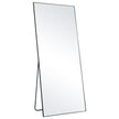 VEVOR Full Length Mirror, 71'' x 31'', Extra Large Standing Hanging or Leaning Rectangle Floor Tempered Mirror with Stand Aluminum Alloy Frame, Full Body Dressing Mirror for Living Room Bedroom, Black