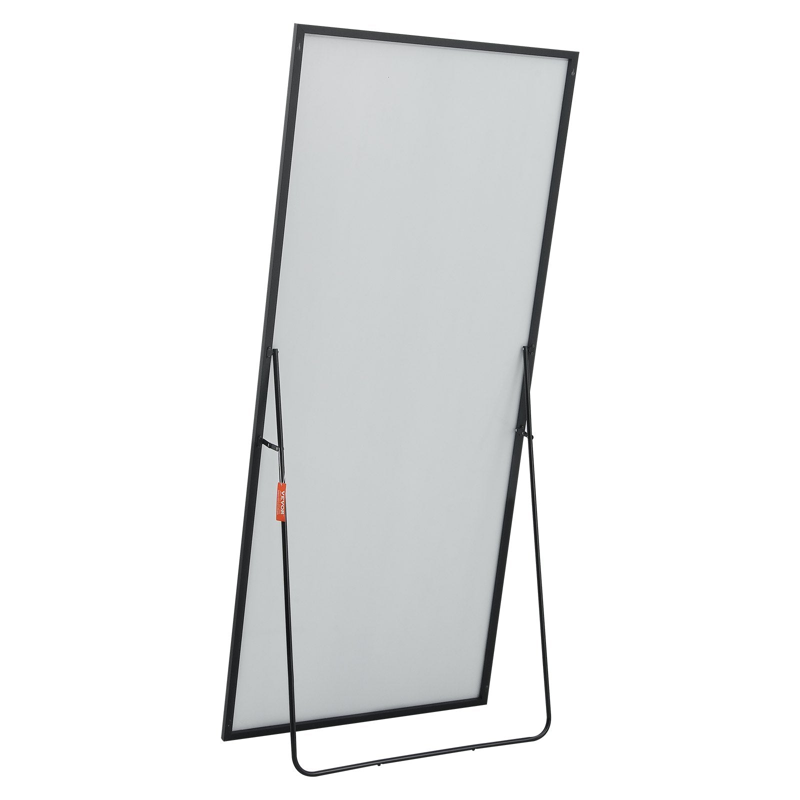 VEVOR Full Length Mirror, 71'' x 31'', Extra Large Standing Hanging or Leaning Rectangle Floor Tempered Mirror with Stand Aluminum Alloy Frame, Full Body Dressing Mirror for Living Room Bedroom, Black
