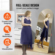 VEVOR Arched Full Length Mirror, 71'' x 30'', Large Free Standing Leaning Hanging Wall Mounted Floor Mirror with Stand Aluminum Alloy Frame, Full Body Dressing Mirror for Living Room Bedroom