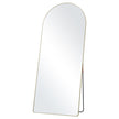VEVOR Arched Full Length Mirror, 71'' x 30'', Large Free Standing Leaning Hanging Wall Mounted Floor Mirror with Stand Aluminum Alloy Frame, Full Body Dressing Mirror for Living Room Bedroom