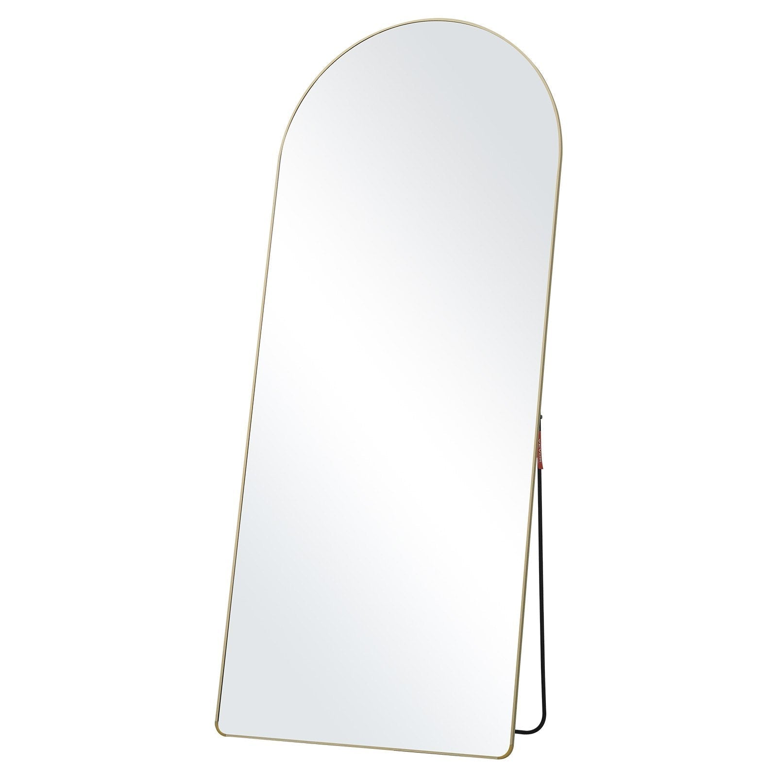 VEVOR Arched Full Length Mirror, 71'' x 30'', Large Free Standing Leaning Hanging Wall Mounted Floor Mirror with Stand Aluminum Alloy Frame, Full Body Dressing Mirror for Living Room Bedroom