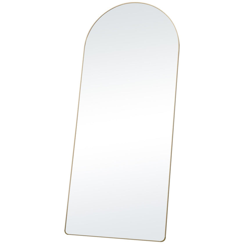 VEVOR Arched Full Length Mirror, 71'' x 30'', Large Free Standing Leaning Hanging Wall Mounted Floor Mirror with Stand Aluminum Alloy Frame, Full Body Dressing Mirror for Living Room Bedroom