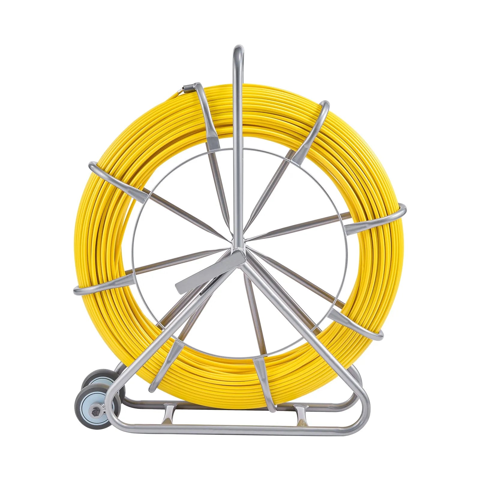 VEVOR Fish Tape Puller Fiberglass 656 ft 5/16 in Wire Cable Running Duct Rodder
