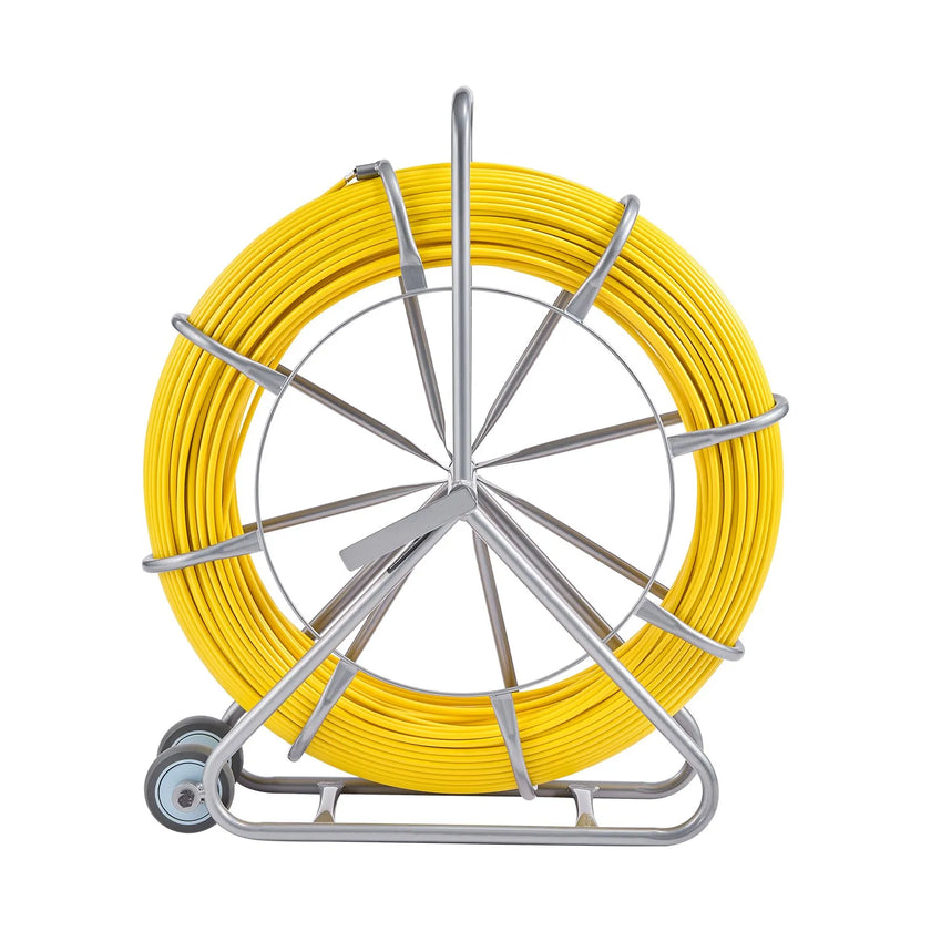 VEVOR Fish Tape Puller Fiberglass 656 ft 5/16 in Wire Cable Running Duct Rodder
