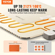 VEVOR Electric Warming Tray Rollable Food Warming Mat w/ Temp Control for Buffet