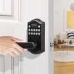 VEVOR Keyless Entry Door Lock, Password and Key Unlock Combination Door Lock, Electronic Keypad Entry Lever, Auto-Locking Keypad Door Lock with Deadbolt for Front Door, Matte Black, 5.63 x 2.76 in
