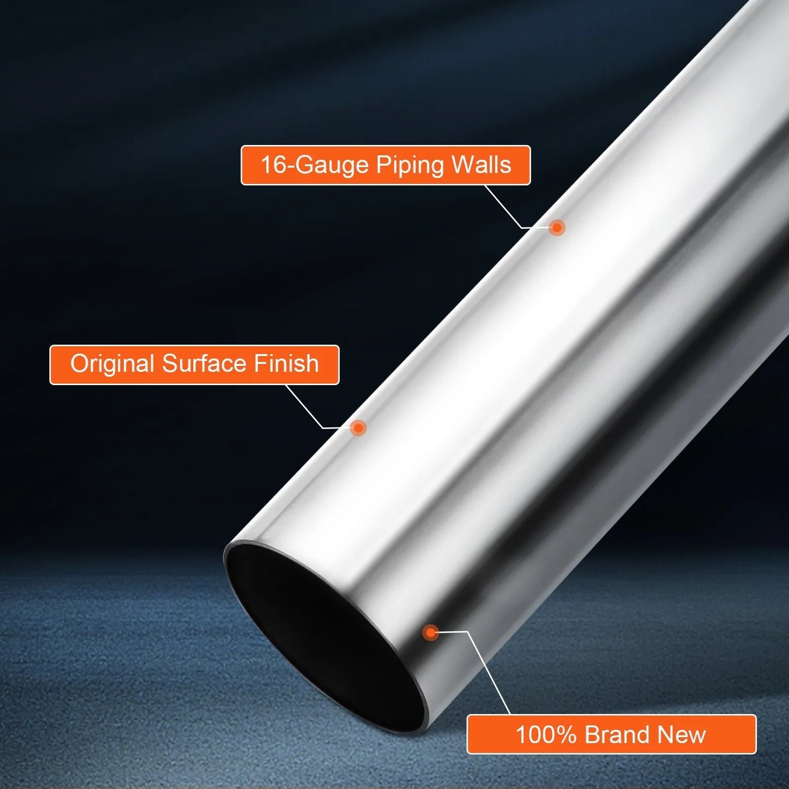 VEVOR DIY Universal Exhaust Kit 8 Pieces Exhaust Pipe Kit with Slip-Fit Joint
