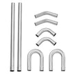 VEVOR DIY Universal Exhaust Kit 8 Pieces Exhaust Pipe Kit with Slip-Fit Joint