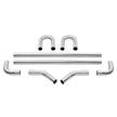 VEVOR DIY Universal Exhaust Kit 8 Pieces Exhaust Pipe Kit with Slip-Fit Joint