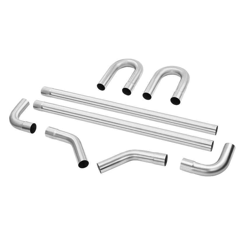 VEVOR DIY Universal Exhaust Kit 8 Pieces Exhaust Pipe Kit with Slip-Fit Joint