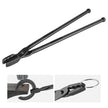 VEVOR Blacksmith Tongs, 18” Wolf Jaw Tongs, Carbon Steel Forge Tongs with A3 Steel Rivets, for Horseshoes, Curved Shapes, Block Forgings, for Beginner and Seasoned Blacksmiths and Bladesmiths
