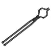 VEVOR Blacksmith Tongs, 18” Z V-Bit Tongs, Carbon Steel Forge Tongs with A3 Steel Rivets, for Knife Blades, Long Pieces, Circular Forgings, for Beginner and Seasoned Blacksmiths and Bladesmiths