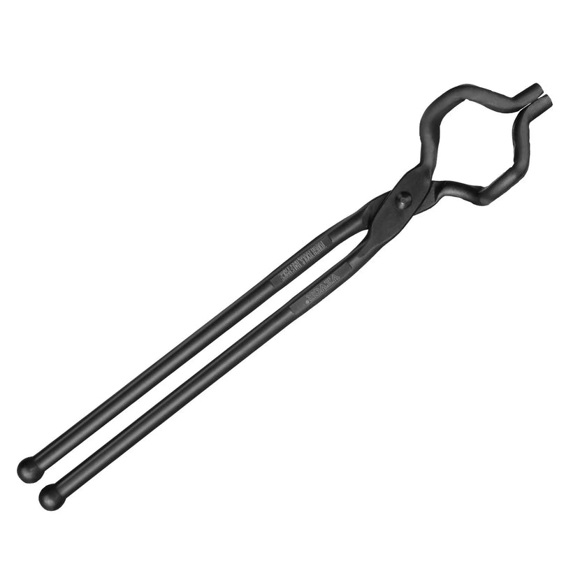 VEVOR Blacksmith Tongs, 18” Z V-Bit Tongs, Carbon Steel Forge Tongs with A3 Steel Rivets, for Knife Blades, Long Pieces, Circular Forgings, for Beginner and Seasoned Blacksmiths and Bladesmiths