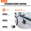 VEVOR Boat Throttle Control, 704-48205-P1 Top-Mounted Outboard Remote Control Box for Yamaha 4-Stroke, Marine Throttle Control Box with Power Trim Switch and 4.6 ft Harness with 5 Pin Connector