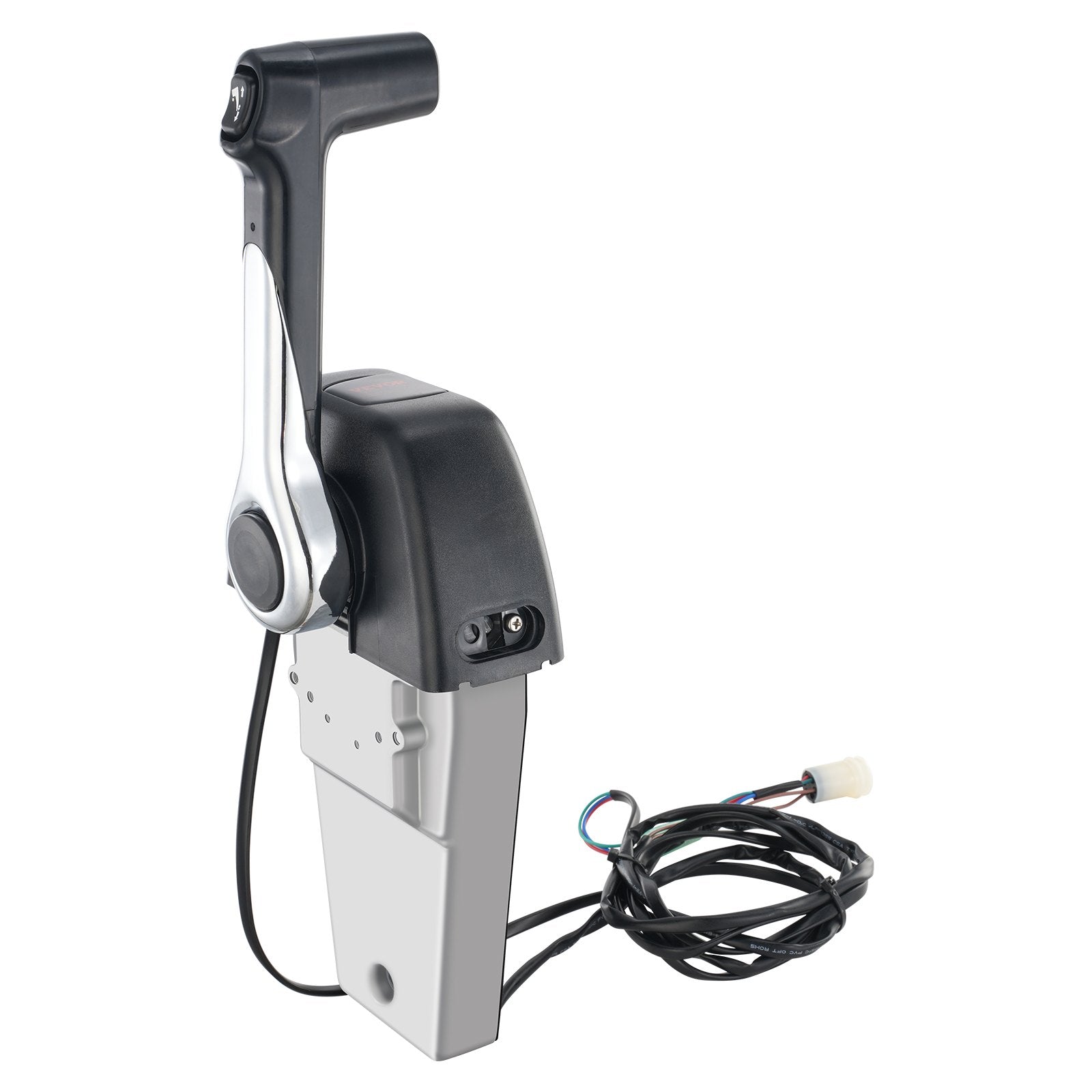 VEVOR Boat Throttle Control, 704-48205-P1 Top-Mounted Outboard Remote Control Box for Yamaha 4-Stroke, Marine Throttle Control Box with Power Trim Switch and 4.6 ft Harness with 5 Pin Connector