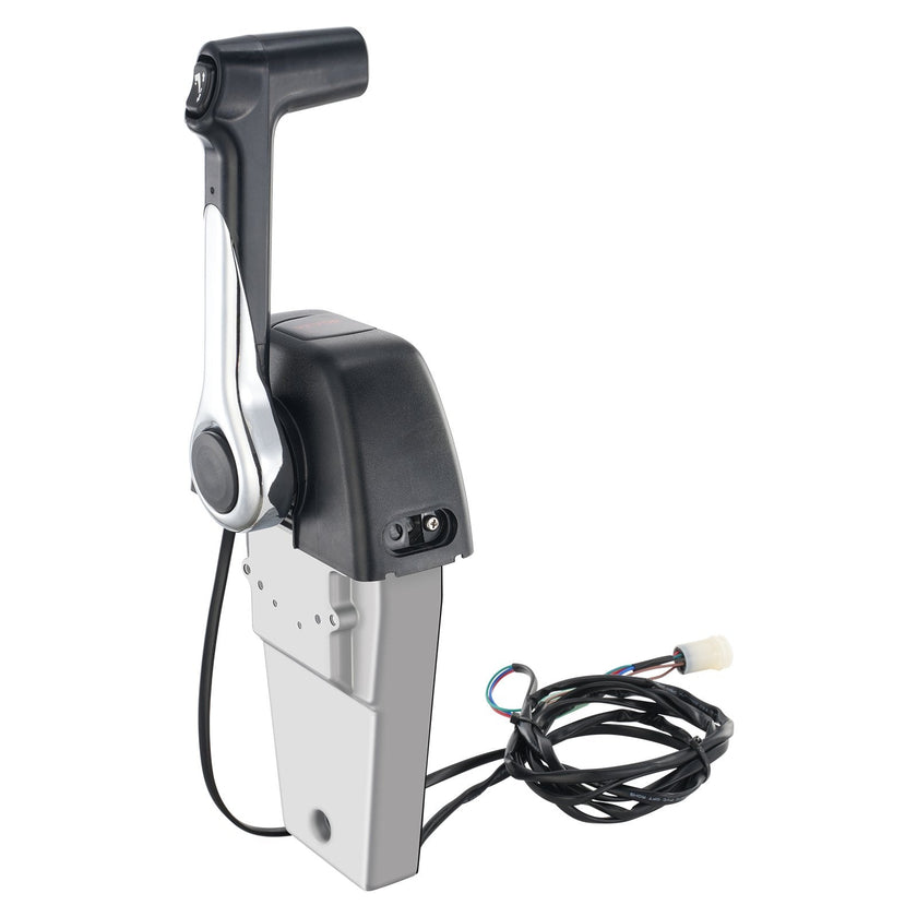 VEVOR Boat Throttle Control, 704-48205-P1 Top-Mounted Outboard Remote Control Box for Yamaha 4-Stroke, Marine Throttle Control Box with Power Trim Switch and 4.6 ft Harness with 5 Pin Connector