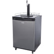 VEVOR Beer Kegerator, Single Tap Draft Beer Dispenser, Full Size Keg Refrigerator With Shelves, CO2 Cylinder, Drip Tray & Rail, 32°F- 75.2°F Temperature Control, Holds 1/6, 1/4, 1/2 Barrels, Black