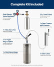 VEVOR Beer Kegerator Draft Beer Dispenser Full Size Keg Refrigerator Single Tap