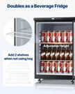 VEVOR Beer Kegerator Draft Beer Dispenser Full Size Keg Refrigerator Single Tap