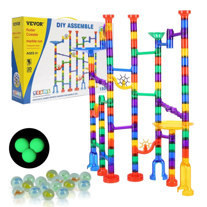 VEVOR Marble Run Set 150 PCS Building STEM Toy Educational Blocks Gift for Kids