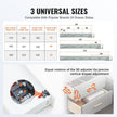 VEVOR 6 Pairs of 18 Inch Drawer Bottom Side Mount Rails, Heavy Duty Full Ball Bearing Extension Steel Track, Soft-Close Noiseless Guide Glides Cabinet Kitchen Runners with Locking Mechanism, 100 Lbs