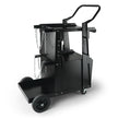 VEVOR Welding Cart, 2-Tier Heavy Duty Welder Cart with Anti-Theft Lockable Cabinet, 265LBS Static Weight Capacity, 360° Swivel Wheels Tank Storage Safety Chains for TIG, ARC, Plasma Cutter