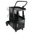 VEVOR Welding Cart, 2-Tier Heavy Duty Welder Cart with Anti-Theft Lockable Cabinet, 265LBS Static Weight Capacity, 360° Swivel Wheels Tank Storage Safety Chains for TIG, ARC, Plasma Cutter