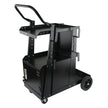 VEVOR Welding Cart, 2-Tier Heavy Duty Welder Cart with Anti-Theft Lockable Cabinet, 265LBS Static Weight Capacity, 360° Swivel Wheels Tank Storage Safety Chains for TIG, ARC, Plasma Cutter