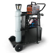 VEVOR Welding Cart, 2-Tier Heavy Duty Welder Cart with Anti-Theft Lockable Cabinet, 265LBS Static Weight Capacity, 360° Swivel Wheels Tank Storage Safety Chains for TIG, ARC, Plasma Cutter