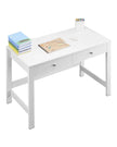 VEVOR Small Desk with Drawers Kids Desk for Bedroom Simple Study Table White
