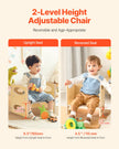 VEVOR Weaning Table and Chair Set Montessori Kids Activity Table and Chair Wood