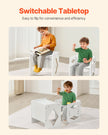 VEVOR Weaning Table and Chair Set Montessori Kids Activity Table and Chair White