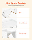 VEVOR Weaning Table and Chair Set Montessori Kids Activity Table and Chair White