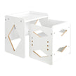 VEVOR Weaning Table and Chair Set Montessori Kids Activity Table and Chair White