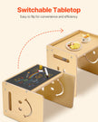 VEVOR Weaning Table and Chair Set Montessori Toddler Desk with Blackboard Wood